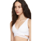 Nike White Air Mesh Sports Bra