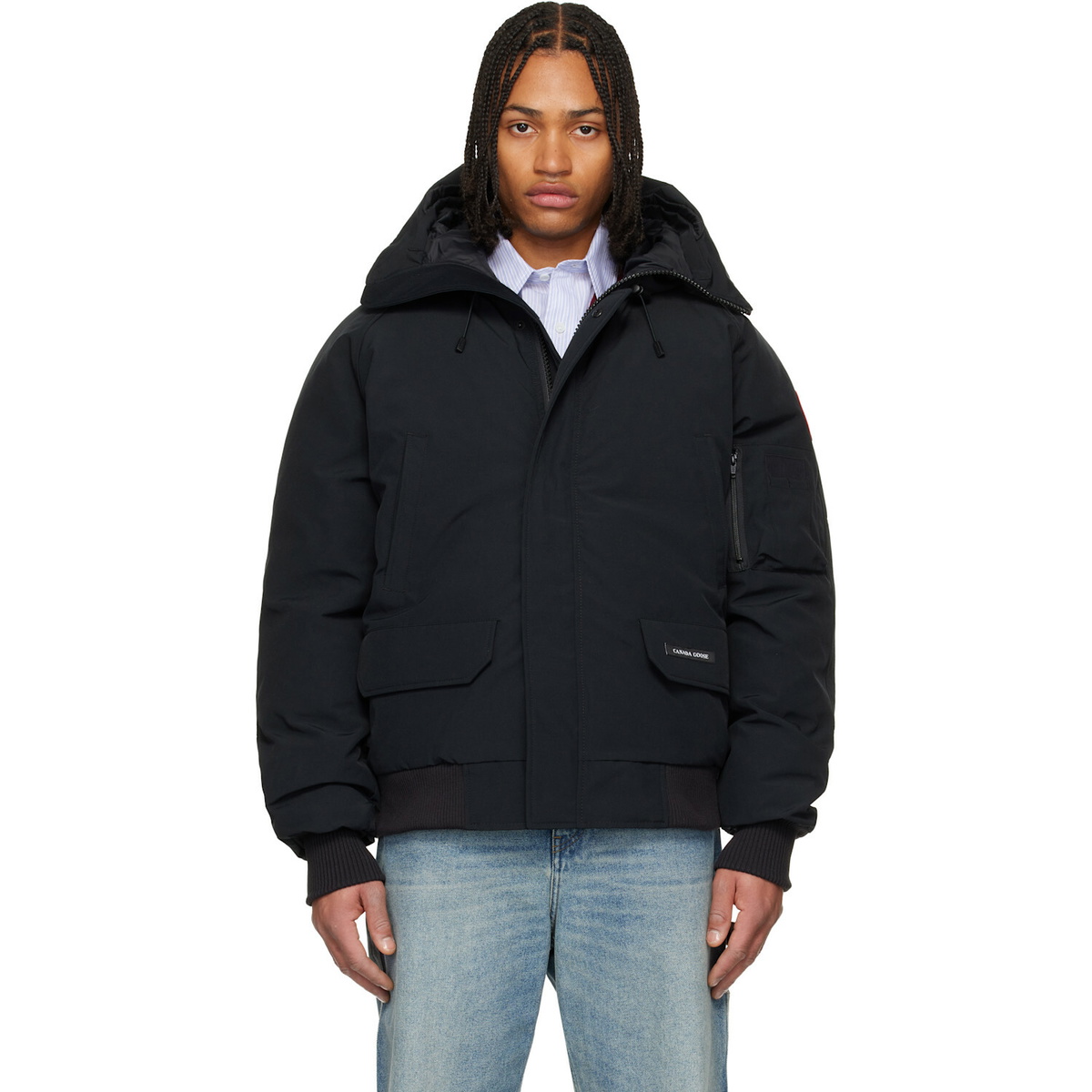 Canada Goose Black Chilliwack Bomber Down Jacket