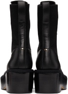 Nicholas Kirkwood Black Leather JJ Combat Boots