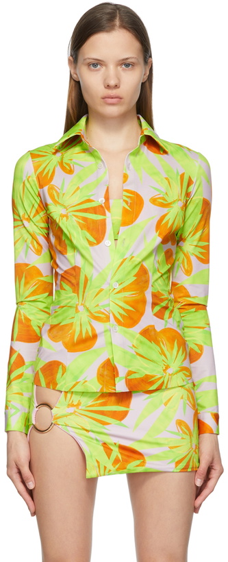 Photo: Louisa Ballou Pink & Green Nylon Jersey Shirt