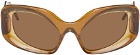 KNWLS Brown Andy Wolf Edition Glimmer Sunglasses