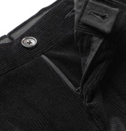 Ermenegildo Zegna - Black Stretch Cotton and Cashmere-Blend Corduroy Trousers - Black
