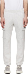 AAPE by A Bathing Ape Gray 'AAPENOW' Moonface Cargo Sweatpants