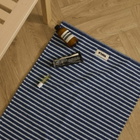 Tekla Fabrics Organic Terry Bath Mat in River Stripes 