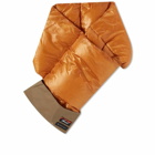 Master-Piece x NANGA Packers Down Neck Warmer in Camel