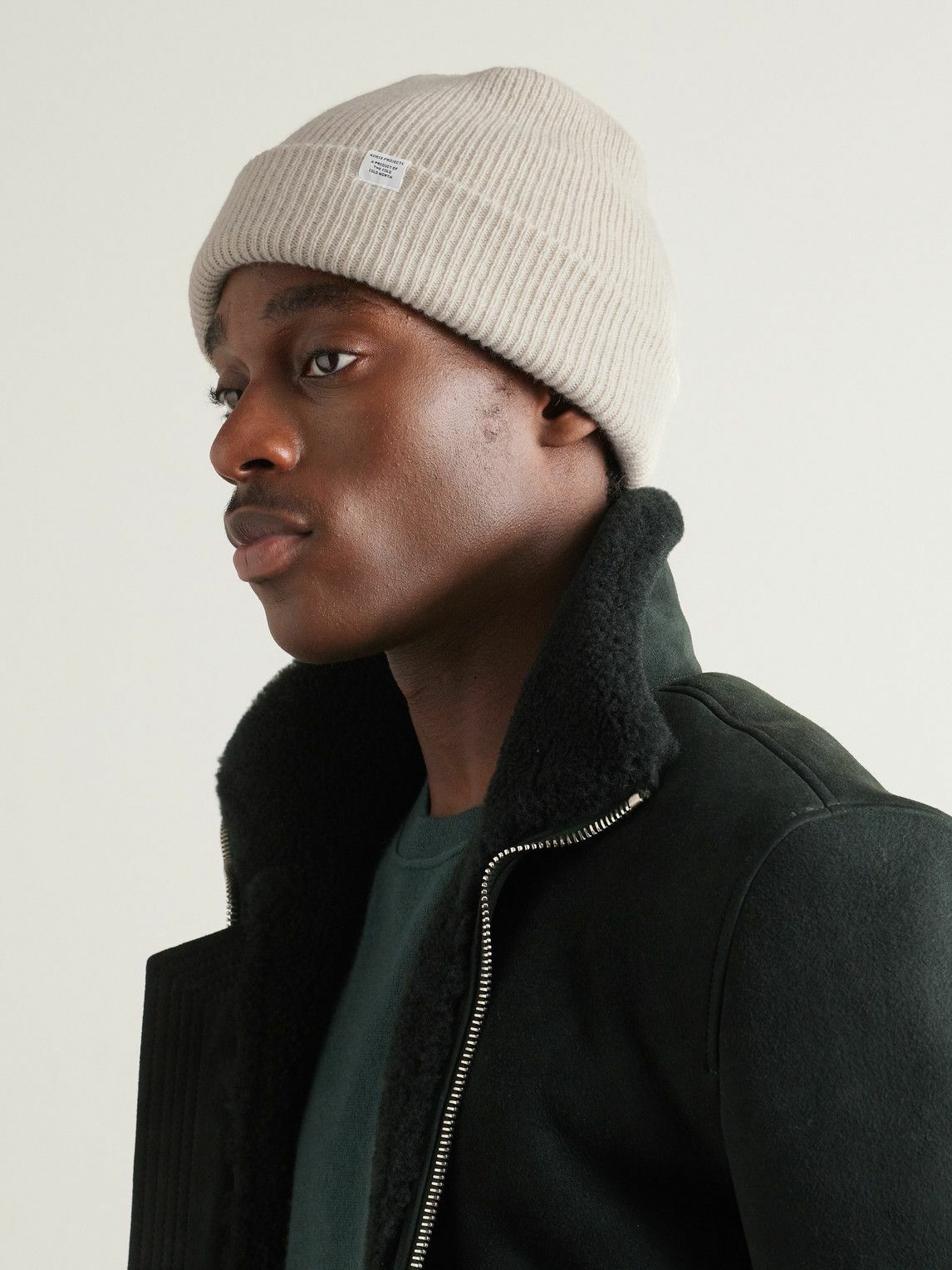 Norse Projects - Logo-Appliquéd Ribbed Merino Wool Beanie Norse Projects