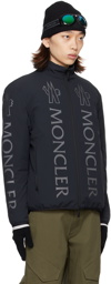 Moncler Black Ponset Reversible Down Jacket