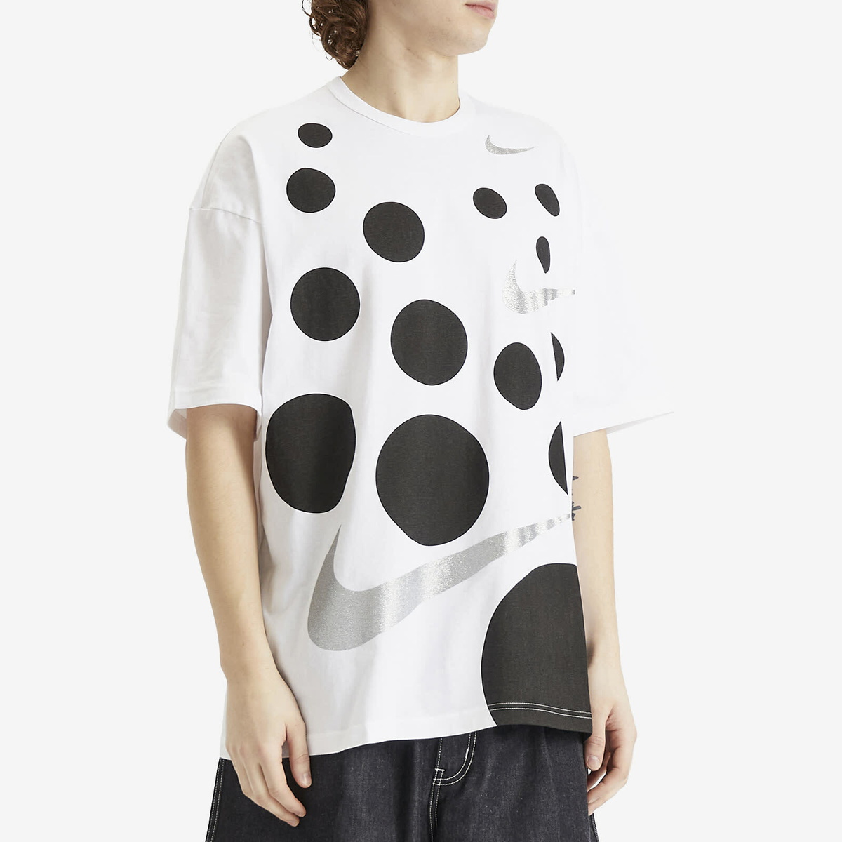 Comme des Garçons Black Men's x Nike Dot T-Shirt in White