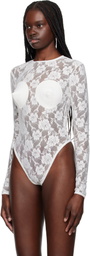VAQUERA White Bullet Bra Bodysuit
