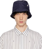 Jacquemus Navy 'Le bob Ovalie' Bucket Hat