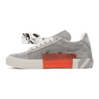 Off-White Grey Suede Vulcanized Low Sneakers