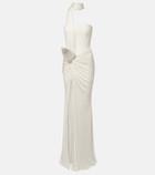 David Koma Embellished bustier gown