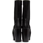 Rick Owens Black Motocross Kiss 65 Chelsea Boots