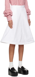 Comme des Garçons Girl White Wire Midi Skirt