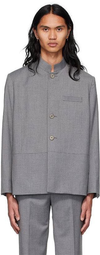 Photo: Commission SSENSE Exclusive Grey Polyester Blazer