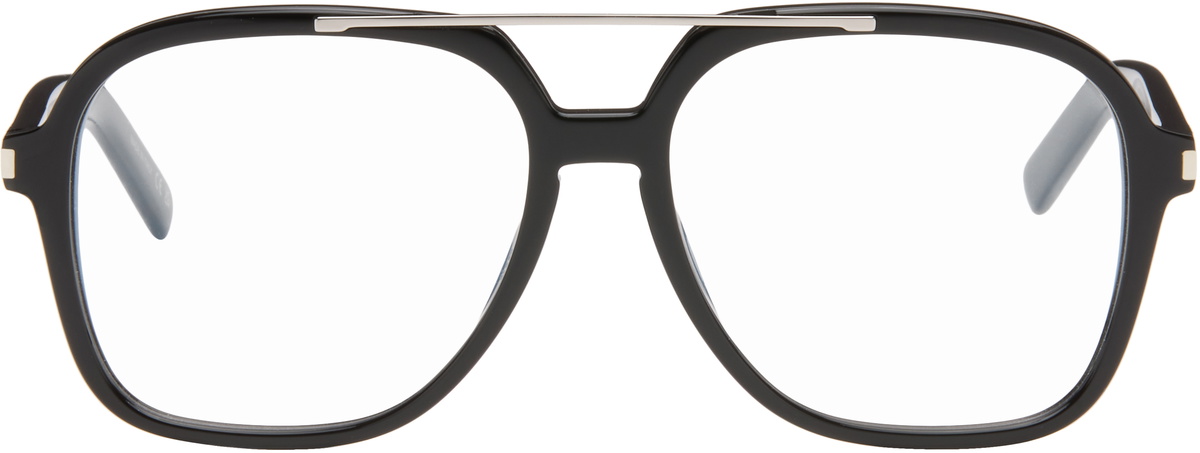 Saint Laurent Black SL 545 Corner Angle Optical Frame Glasses