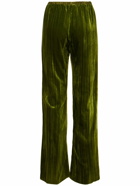 FORTE_FORTE Plissè Velvet Flare Pants