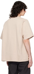 HELIOT EMIL Beige Plicate T-Shirt