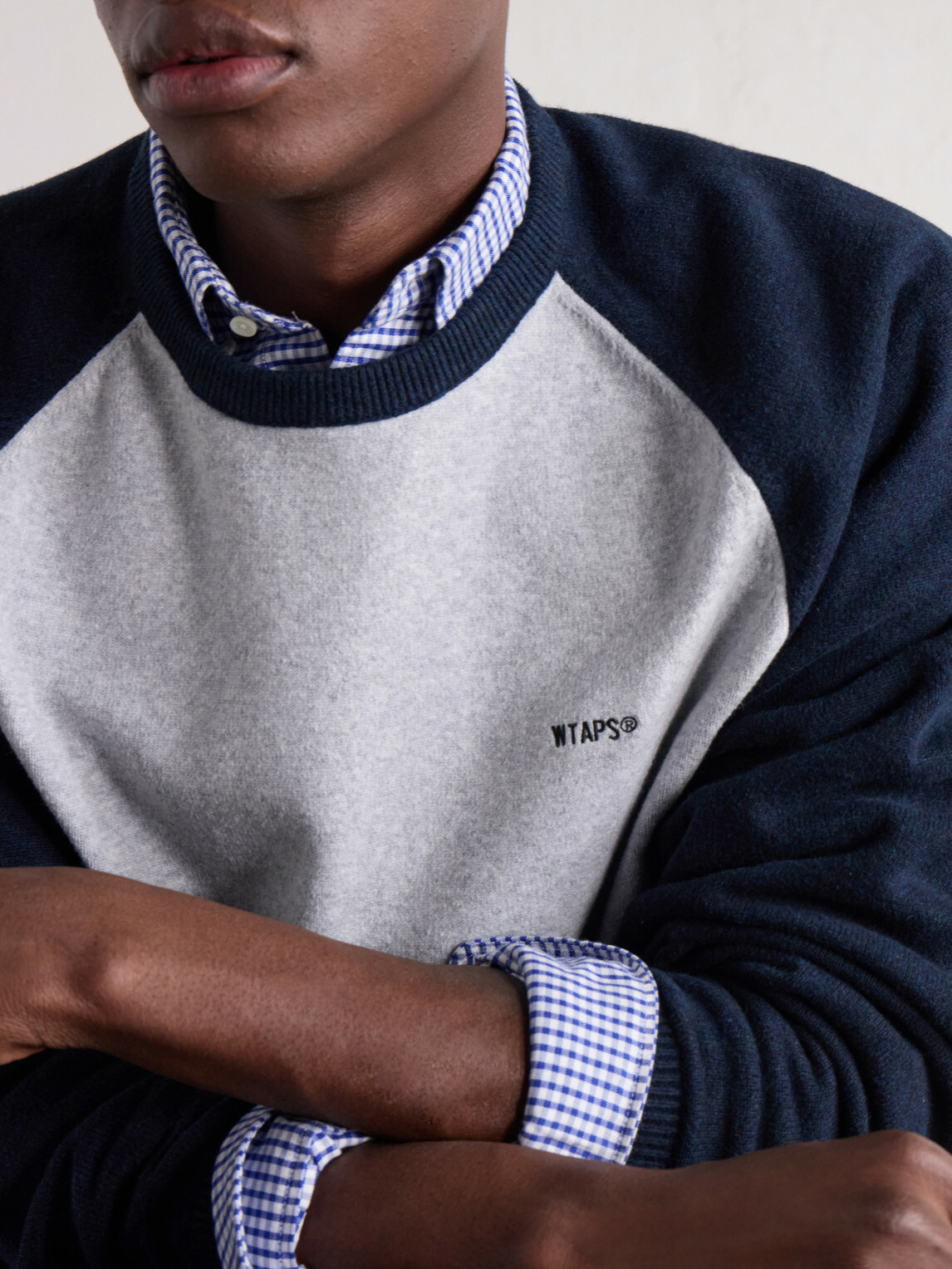 WTAPS - Ian Logo-Embroidered Cotton-Blend Sweater - Gray