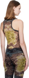 Jean Paul Gaultier Black & Yellow 'The Médaillon' Tank Top