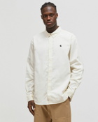 Carhartt Wip Madison Fine Cord Shirt White - Mens - Longsleeves