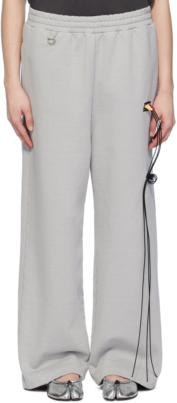 Photo: Doublet Grey RCA Cable Sweatpants