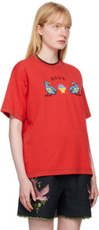 Bode Red Twin Parakeet T-Shirt