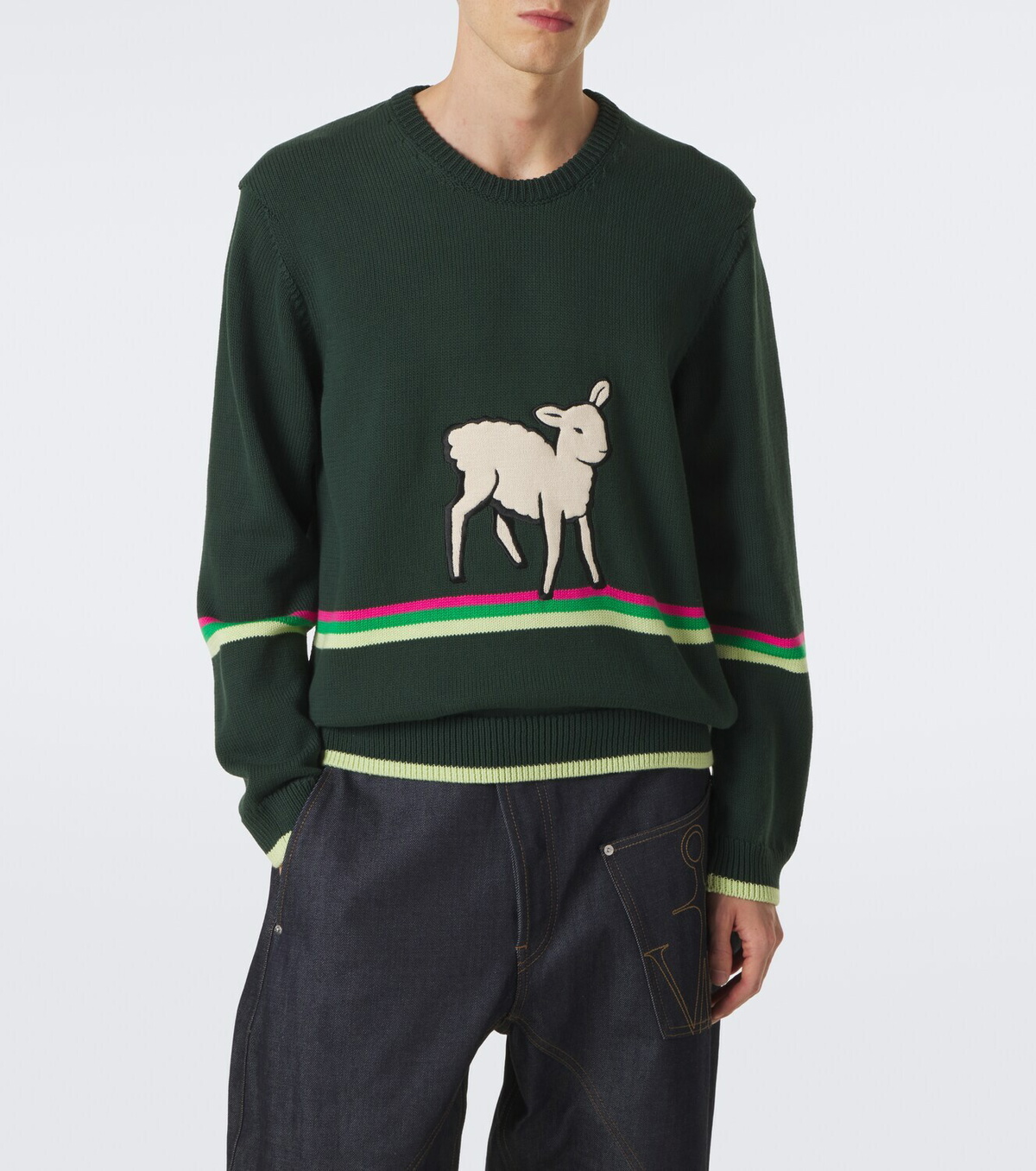 JW Anderson Embroidered cotton sweater