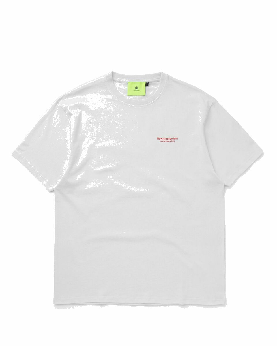 Photo: New Amsterdam Coral Tee White - Mens - Shortsleeves