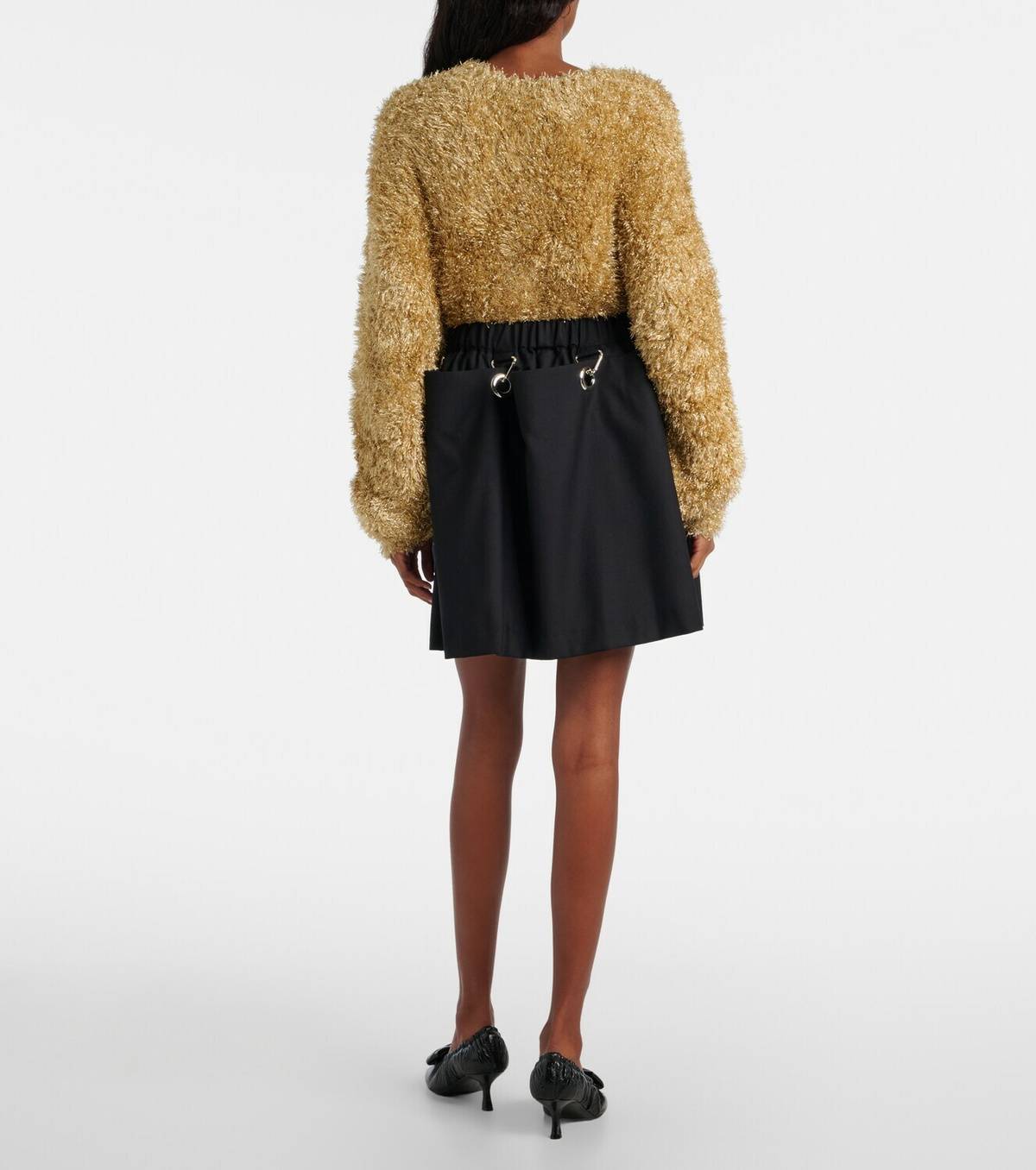Noir Kei Ninomiya Wool miniskirt
