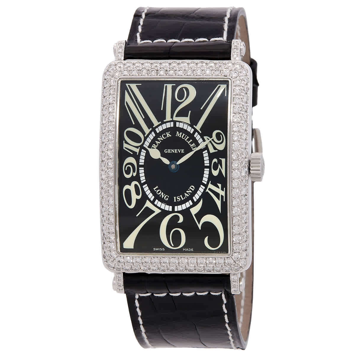 Franck Muller Long Island Automatic Diamond Black Dial Ladies Watch 1000 SC D AC
