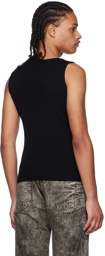 Y/Project Black Triple Collar Tank Top