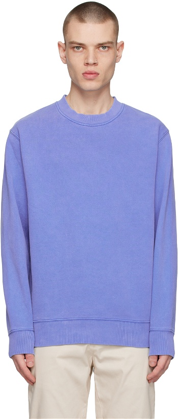 Photo: Samsøe Samsøe Blue Pigment Sweatshirt