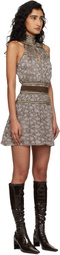KNWLS Brown Freya Minidress