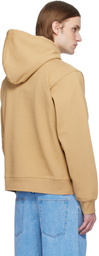 Marni Tan Printed 'Marni' Caos Logo Hoodie