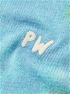 POLITE WORLDWIDE® - Curiosity Logo-Appliquéd Tie-Dyed Hemp-Blend Sweater - Multi