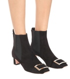 Roger Vivier Chelsea Trompette suede ankle boots