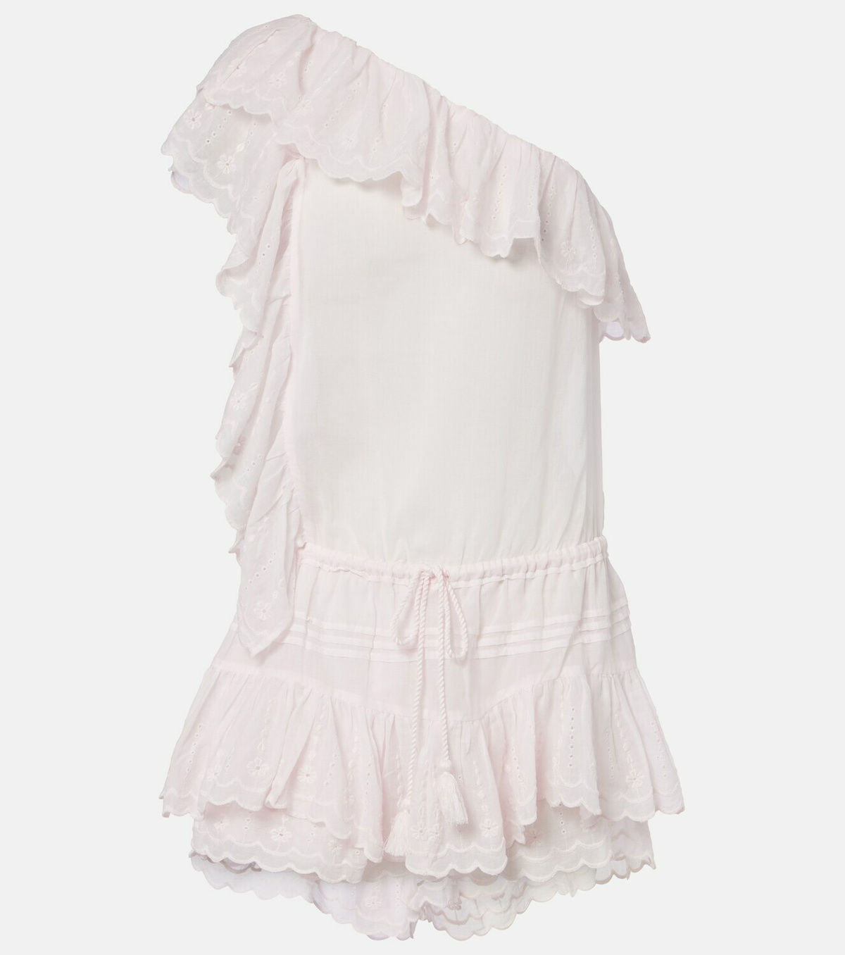 Marant Etoile Lalia embroidered ruffled minidress