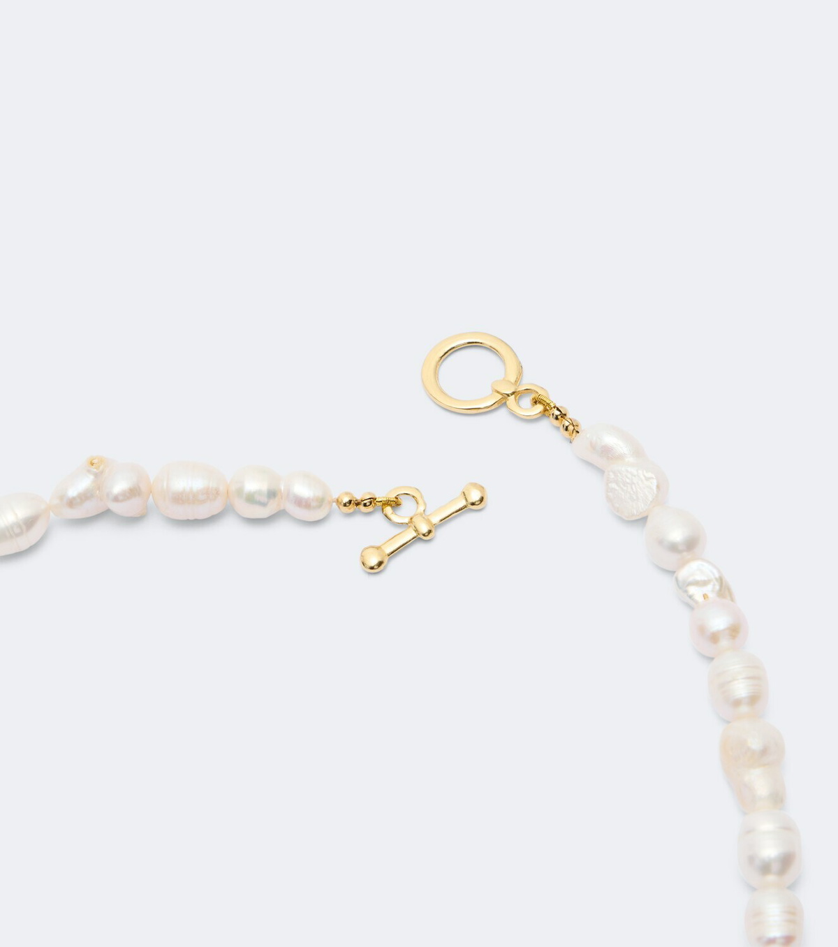 Ysso Daphne pearl 24kt gold-plated necklace