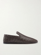 Bottega Veneta - Sunday Intrecciato Leather Slippers - Brown