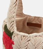 JW Anderson - Apple-embellished braided tote