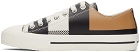 Burberry Black & White Exploded Check Larkhall Sneakers
