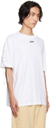 Jean Paul Gaultier White 'The Lace-Up JPG' T-Shirt