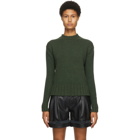 Victoria Beckham Green Wool and Cashmere Sweater
