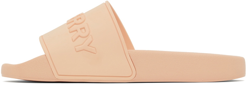 サンダル・ミュール Burberry pink monogram furley slides Burberry Men's Furley Check Slide Sandals | Neiman Marcus