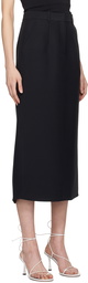 CO Black Tailored Midi Skirt