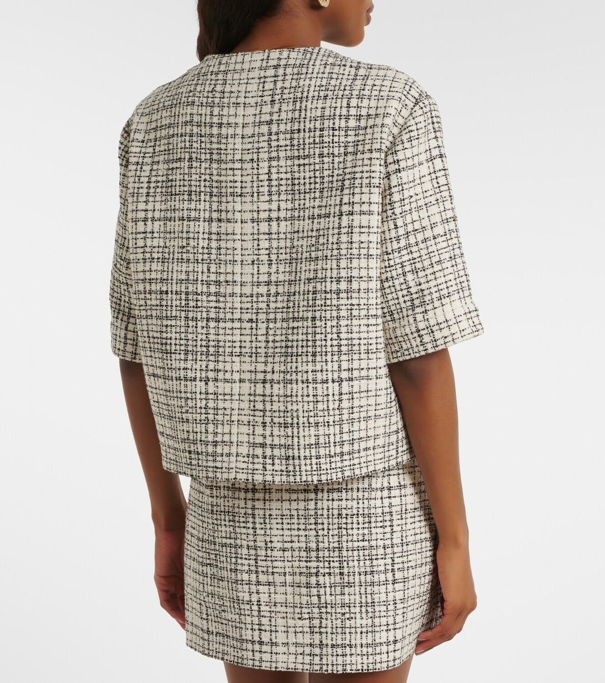 Valentino Cotton-blend tweed jacket