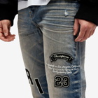 AMIRI Men's Hockey Logo Straight Jeans in Vintage Indigo