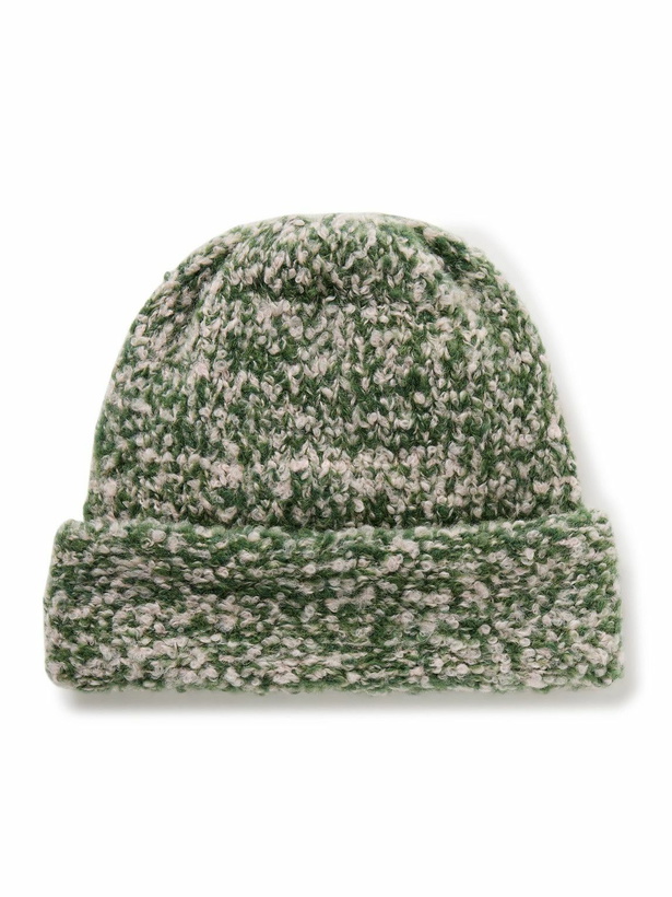 Photo: The Elder Statesman - Teddy Cashmere, Alpaca and Silk-Blend Bouclé Beanie