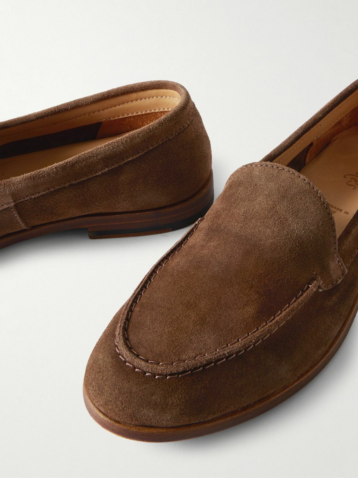 Drake's - HIM Henri Suede Loafers - Brown